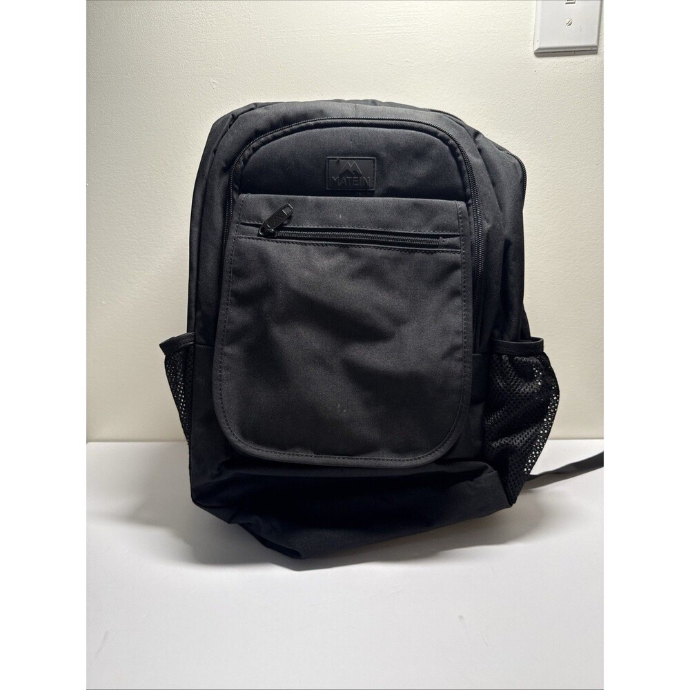Matein Travel Laptop Backpack Black USB Port Luggage Strap Back Pocket Classic